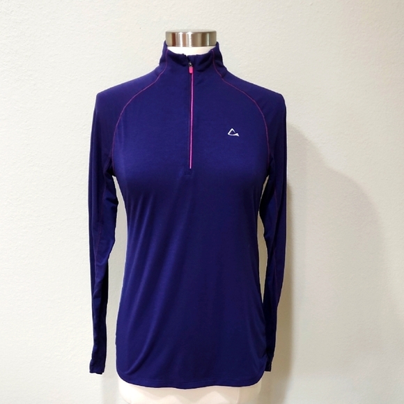 Paradox 1/4 Zip Pullover Merino Wool Blend Long Sleeve Baselayer size Medium - Picture 1 of 8